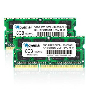 DDR3 12800S DDR3L 1600MHz 16MKoCgLbgi2x8GBjSODIMM PC3-12800 1.35V/1.5V CL11 2RX8 Non-ECC ́AfÃN204sbvgbvRAMRs[^[W[ɏՉ