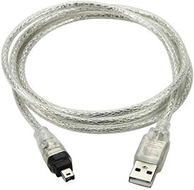 BLUEXIN USBオスto Firewire IEEE 1394?4ピンオスiLinkアダプタコードケーブルfor Sony dcr-trv75e DV