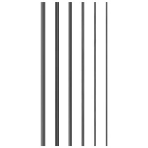 LEDMOMO J[{[rO  C 6pcs J[{t@Co[bh ފƏCc[ ފƏCJ[{t@Co[ 10cm (1+1.5+2+2.5+3mm+3.5mm)