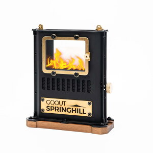 Springhill アイロンスト ーブ オイルランタン ミニスト ーブ コンパクト ソロキャンプ 小型 304ステンレス&真鍮製 マットブラック アウトドア 暖房 照明 防災兼用