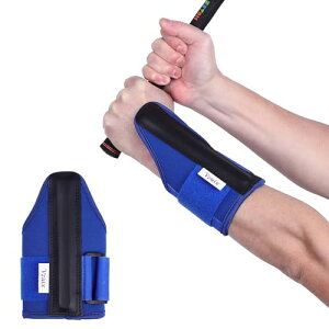 Vzuix ゴルフ練習器具 ダウンブローマスター ゴルフスイング練習器具 素振り ゴルフリストラップバンド 手首矯正リストバンド 素材強化版