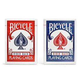 バイシクル 赤青 2個セット トランプ 手品 マジック バイスクル ポーカーサイズ ライダーバック バイスクル bicycle カード