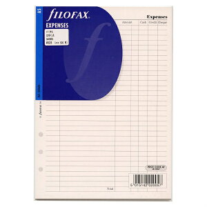 ファイロファックス A5サイズ 6穴 パーソナルエクスペンス システム手帳リフィル F340605【あす楽対応】