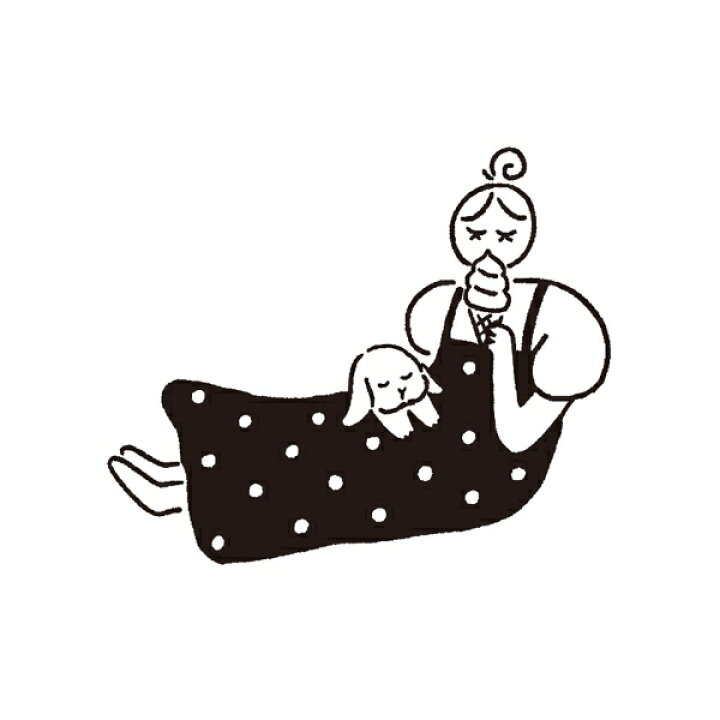 楽天市場 スタンプマルシェ 7月のマールちゃん だらだら 季節 イラスト スタンプ A 119 あす楽対応 文具 文房具のkdm 楽天市場支店