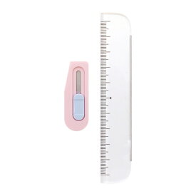 team-demi/チームデミ カッター+ルーラー【もも】ミニ文具 かわいい