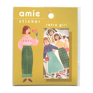 Amie sticker/A~ XebJ[ yretro girlz킢 t[NV[