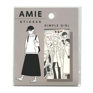 Amie sticker/A~ XebJ[ysimple girlz킢 t[NV[