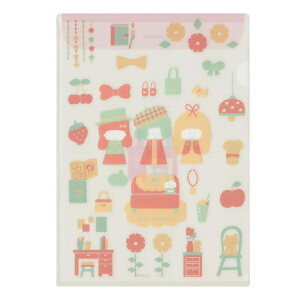 クリアファイル エンベロープ付 mizutama 【レトロ】かわいい