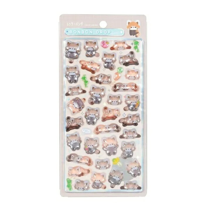 楽天市場】ボンボンドロップ シール アニマル【レッサーパンダ 