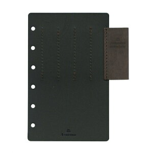 ビタリータ 5本ペンホルダー MINI6/ミニ6【ブラウン】システム手帳アクセサリー