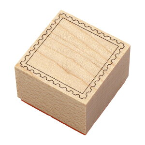 スタンプ ゴム印【切手フレーム】木製はんこ