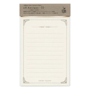 装飾活字 MiniStationery Paper all Antique -51【グレージュ】
