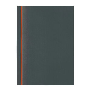 スライド式リングレスノート SlideNote 両開きタイプ A4サイズ【ダークグレー】