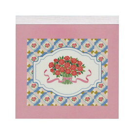 スクエアメモパッド フロルチューズ 【バラ】メモ帳