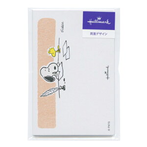 日本ホールマーク スヌーピー ミニメッセージカード 両面デザイン 8枚入【お手紙】多目的 かわいい 812973