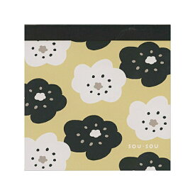 SOU・SOU× スクエアメモ【ほほえみ】 メモ 和ポップ かわいい