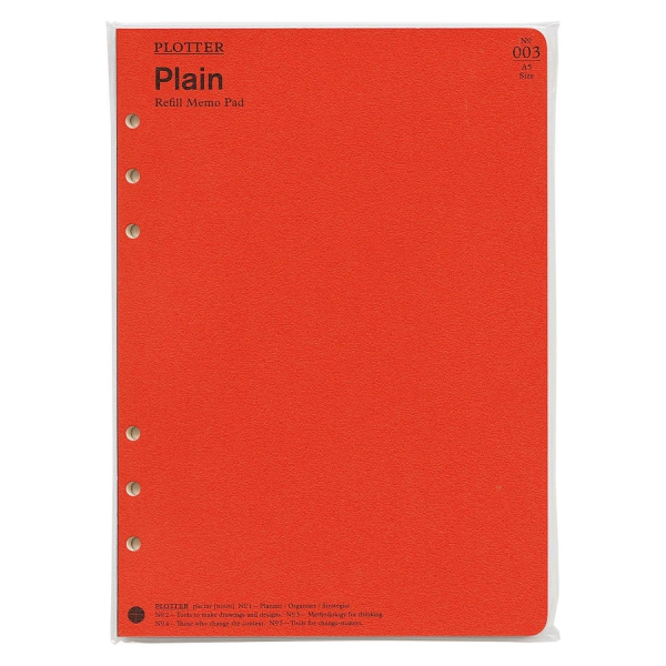 Knox／ノックス A5サイズ PLOTTER プロッター Plain（無地）メモパッド システム手帳リフィル 77716414