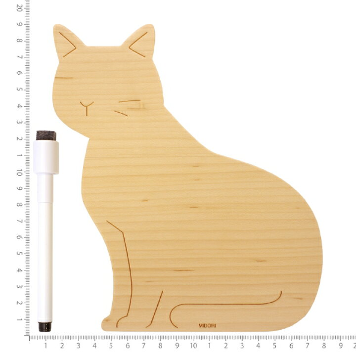 楽天市場 木製 ホワイトボード Mサイズ 猫 自然素材 ボードマーカー付 かわいい あす楽対応 文具 文房具のkdm 楽天市場支店