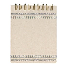 雑記帳 エコ間伐紙 A-3 方眼【ネイビー】リングメモ