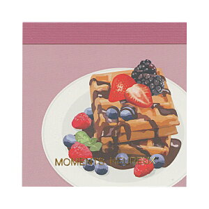 メレンダ メモ E【ワッフル】ブロックメモ 世界のおやつ かわいい