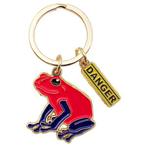 カエル キーリング【イチゴヤドクガエル】両生類 かわいい キーホルダー