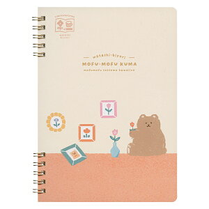 わたしびより B6リングノート 方眼5mm【もふもふくま】