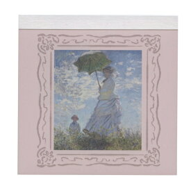 DAILY MUSEUM 100枚 メモパッド・スクエア【散歩、日傘をさす女性】