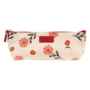 ラ・レコルト ペンポーチ 花柄【レッド】筆箱
