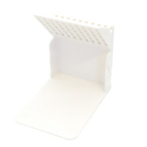 1冊でも倒れないブックスタンド Mini ブックエンド 【ホワイト】