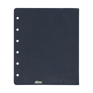 システム手帳アクセサリー ミニ6サイズ dunn ペンホルダー付下敷き【ブルーブラック】国産本革