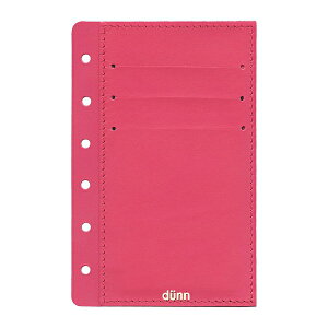 システム手帳アクセサリー ミニ6サイズ dunn カードケース【マゼンタ】国産本革