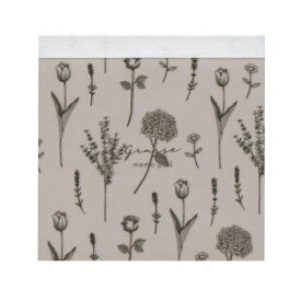 スクエア メモパッド grasse【Blossom】メモ メモ帳 透け感 かわいい