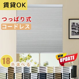 【マラソン期間★先着6様25%OFFクーポン+P6倍】KeeGo 全18色 ハニカムスクリーン ハニカムシェード つっぱり式 暑さ対策 コードレス 突っ張り式 穴あけ不要 賃貸OK 1mmでサイズオーダー 取付簡単 間仕切り 遮光 断熱 遮熱 UVカット リビング 玄関 和室 洋室