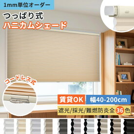 ＼13%OFFクーポン+6倍／KeeGo ハニカムシェード ハニカムスクリーン つっぱり 遮光 採光 防炎コードレス 上下開閉式 ループコード式 突っ張り 賃貸OK 間仕切り 西日対策 和室洋室 遮熱 断熱 寒さ対策 保温 幅40-200cm高さ240cm 1mm単位オーダー