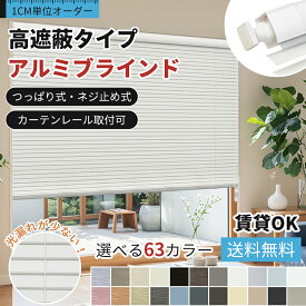 【スーパーSALE限定！26%OFFクーポン＆P7倍】KEEGO ブラインド 高遮蔽 ブラインドカーテン オーダー つっぱり 穴あけ不要 カーテンレール取り付け可 ネジ止め 賃貸OK ブラインドカーテン アルミブラインド 遮光 遮熱 調光 暑さ対策 耐水 和室 羽根幅 25 mm