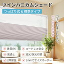 【レビュー特典★1台で18%OFFクーポン+P7倍】 KeeGo ツイン ハニカムシェード つっぱり コードレス ハニカムスクリー…