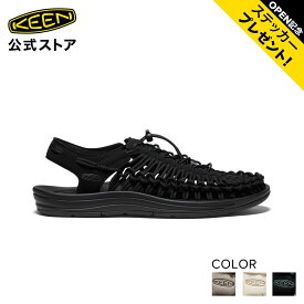 【公式】 KEEN キーン メンズ ユニーク UNEEK サンダル アウトドア キャンプ ブラック ベージュ ホワイト 黒 白