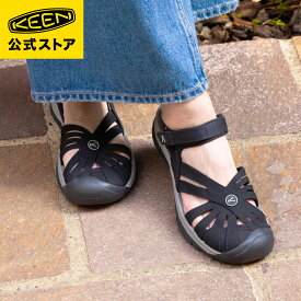 【公式】 KEEN キーン レディース ローズ サンダル ROSE SANDAL アウトドア キャンプ 厚底 歩きやすい ブラック 黒