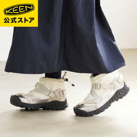 【公式】 KEEN キーン レディース フッドゼラ ツー ウォータープルーフ HOODZERRA II WP ブーツ スノーブーツ ミッドカット ミドルカット 防水 アウトドア キャンプ シンプル カジュアル 秋冬 冬 ホワイト 白