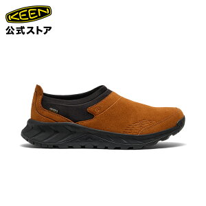 【公式】 KEEN キーン メンズ ティーティーエス モック ウォータープルーフ TTS MOC WP スニーカー 靴 ローカット スリッポン 防水 アウトドア キャンプ シンプル カジュアル ブラウン ブラック