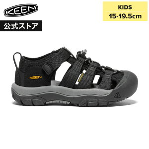 �y�����z KEEN �L�[�� ���g���L�b�Y 15-19.5cm �j���[�|�[�g �G�C�`�c�[ NEWPORT H2 �T���_�� �ܐ�ی� �j�̎q ���̎q �u���b�N �� �X�j�[�J�[�T���_��