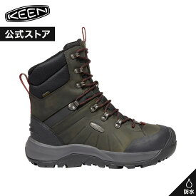 【公式】 KEEN キーン メンズ レヴェル フォー ハイ ポーラー REVEL IV HIGH POLAR ブーツ スノーブーツ ミッドカット ミドルカット 防水 アウトドア キャンプ シンプル カジュアル 秋冬 冬 ブラック 黒