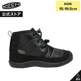 SALE 30%OFF【公式】 KEEN キーン リトルキッズ 15-19.5cm HOWSER II CHUKKA WP ハウザー ツー チャッカ ウォータープルーフ ミッドカット ミドルカット 防水 男の子 女の子 キッズシューズ 子供靴 ブラック 黒