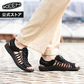 【公式】 KEEN キーン メンズ ユニーク ツー オーティー UNEEK II OT サンダル アウトドア キャンプ ブラック 黒