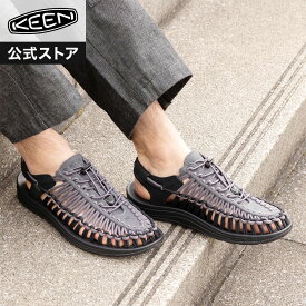 【公式】 KEEN キーン メンズ ユニーク UNEEK サンダル アウトドア キャンプ ブラック ベージュ ホワイト 黒 白