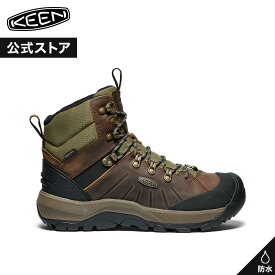SALE 30%OFF【公式】 KEEN キーン メンズ レヴェル フォー ミッド ポーラー REVEL IV MID POLAR ブーツ スノーブーツ ミッドカット ミドルカット トレッキングブーツ 防水 アウトドア キャンプ シンプル カジュアル 秋冬 ブラウン カーキ 茶色 緑