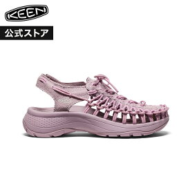 クリアランスセール 【公式】 KEEN キーン レディース ユニーク アストリア キャンバス UNEEK ASTORIA CANVAS サンダル アウトドア キャンプ 厚底 歩きやすい ピンク