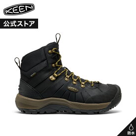 【公式】 KEEN キーン メンズ レヴェル フォー ミッド ポーラー REVEL IV MID POLAR ブーツ スノーブーツ ミッドカット ミドルカット トレッキングブーツ 防水 アウトドア キャンプ シンプル カジュアル 秋冬 冬 ブラック 黒