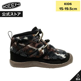 SALE 30%OFF【公式】 KEEN キーン リトルキッズ 15-19.5cm HOWSER II CHUKKA WP ハウザー ツー チャッカ ウォータープルーフ ミッドカット ミドルカット 防水 男の子 女の子 キッズシューズ 子供靴 ブラック 黒