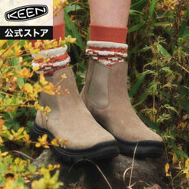 【公式】 KEEN キーン レディース KOSA CHELSEA コーサ チェルシー ブーツ ミッドカット ミドルカット アウトドア キャンプ フェス シンプル カジュアル ベージュ
